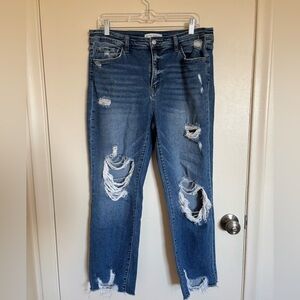 Flying Monkey ripped denim jeans 💙